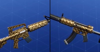 Nowe, złota skórka do broni w Fortnite. Tak wygląda w grze!