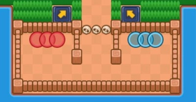 Mapa, która spokojnie mogłaby się znaleźć w Brawl Stars!