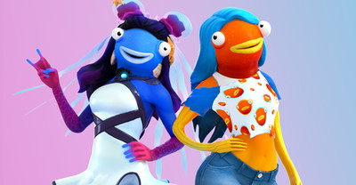 Koncept żeńskiego skina Ryby do Fortnite!