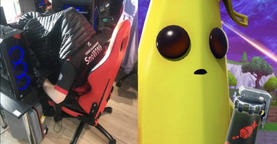 Gracze na polskim turnieju Fortnite musieli siedzieć w kurtce na głowie, bo raziło ich słońce