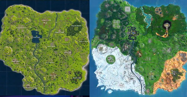 Mapa w Fortnite od 1 do 10 sezonu, tak to się zmieniało