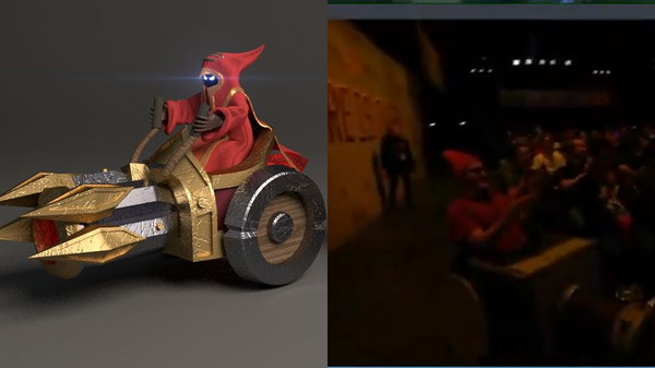 Niepełnosprawny na wózku zrobił cosplay miniona podczas LEC