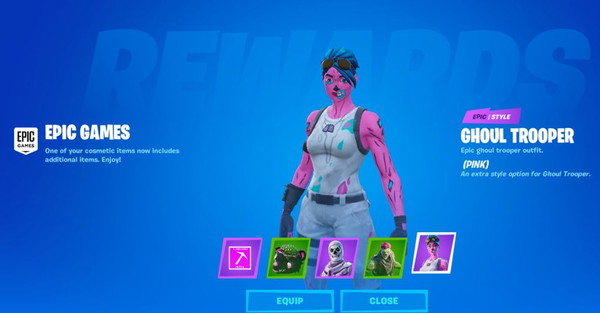 Ghoul Trooper w Fortnite prawdopodobnie będzie do kupienia. Dwa nowe style
