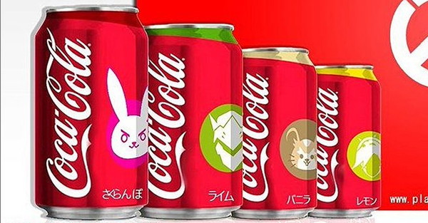 Postacie z Overwatch na puszkach Coca Cola
