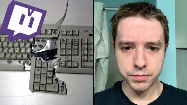 Streamer Overwatch zbanowany na Twitch za rozwalenie klawiatury