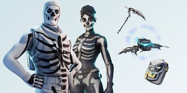 Biały styl Skull Troopera. Halloweenowe skiny w sklepie Fortnite