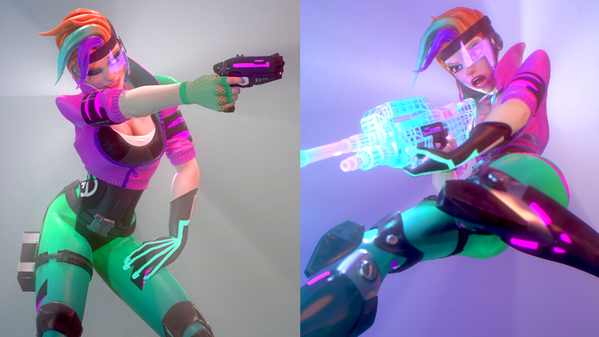 Koncept nowej bohaterki Overwatch: Retra