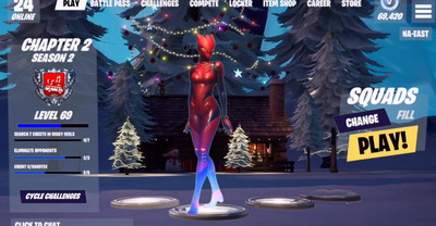 Przeprojektowany główny ekran Fortnite