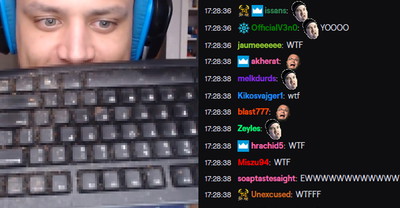 Tyler1 pokazuje swoją obrzydliwą klawiaturę, na której codziennie gra