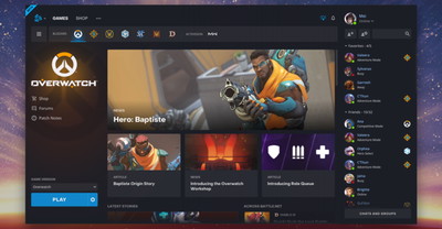 Nowy wygląd klienta Battle.net. Jest czytelniej i nowocześniej