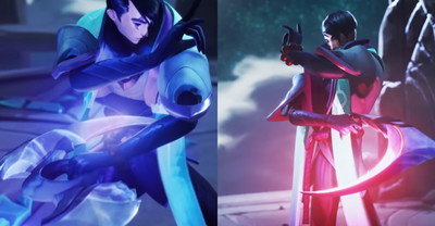 Aphelios – skille. Postać ma kilka różnych broni