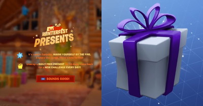 W Fortnite prezenty na Święta będą prawdopodobnie darmowe. Całe nowe menu w grze