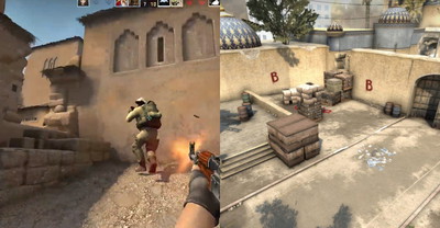 Gracze CS:GO z idealnym sposobem na zaskoczenie przeciwnika na Dust 2