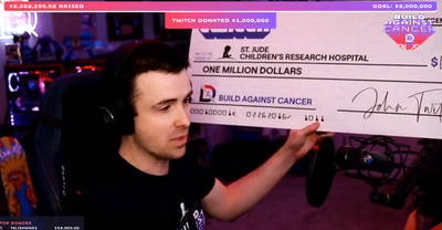 Twitch przekazał milion dolarów na akcje charytatywną streamera