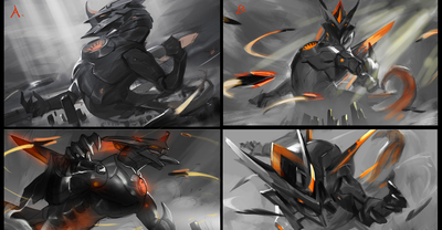 Koncepty i inne wersje splasha Aurelion Sola