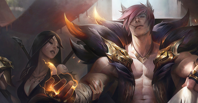 Fanowski ekran logowania z Settem w League of Legends