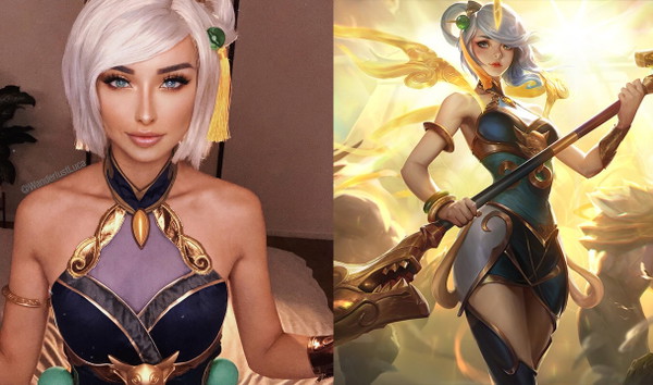 Niesamowity cosplay Lunar Empress Lux z League of Legends