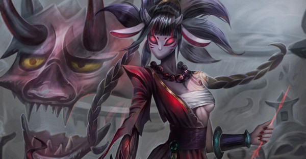 Klimatyczny koncept Bloodmoon Kindred. Skin, który powinien wejść do LoLa