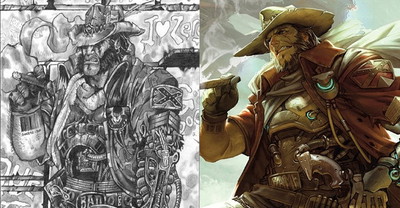 Jak wyglądał koncept McCree jeszcze przed powstaniem Overwatch?