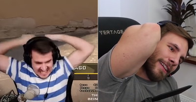 Izak tak się wkurzył na PAGO za akcję w CSGO, że zaczął bić swój fotel