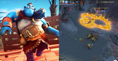 Gracz DOTA 2 podczas turnieju „narysował” z umiejętności postaci męskiego członka