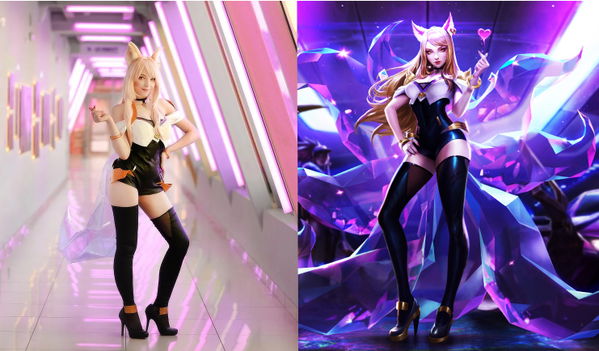 Niesamowity cosplay K/DA Ahri od zagranicznej artystki