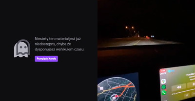 Streamer Twitch zbanowany za niebezpieczną jazdę samochodem. Tak to wyglądało