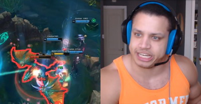 Tyler1 ze złości niszczy swoje słuchawki. Nietrafiony smite smoka w LoLu