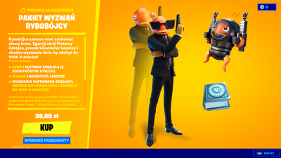 Pakiet wyzwań Rybobójcy w Fortnite jest już dostępny. Cena i zawartość