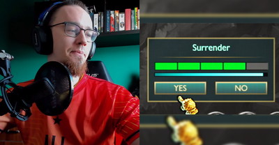 Riot strollował Nervariena podczas gry, komunikatem o poddaniu się przeciwników