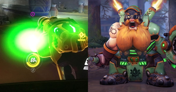 Świecący efekt na nowej skórce Torbjorna utrudnia grę w Overwatch
