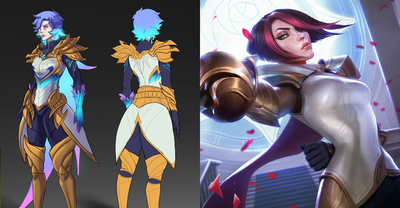 Fanowski koncept skina do Fiory w League of Legends – Dawnbringer Fiora