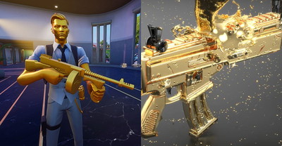Gracz stwierdził, że Epic robi słabe malowania do Fortnite, więc stworzył swoją wersję złotej broni