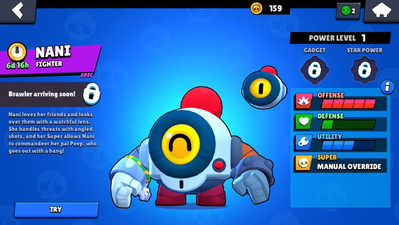 Supercell zmieniło datę wydania Nani do Brawl Stars. Nowa postać pojawi się nieco wcześniej
