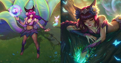 Koncepty i inne warianty skórki Elderwood Ahri. Jak mogła wyglądać?