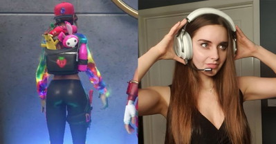 Odkryto także nowy, specjalny plecak dla Youtuberki w Fortnite z małym bananem w środku