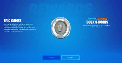 Dlaczego gracze Fortnite dostają za darmo 500 i 1000 V-Dolców? Chodzi o jeden z błędów