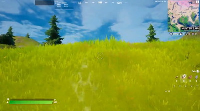 Prezentacja działania nowego urządzenia Predatora w Fortnite, które daje niewidzialność