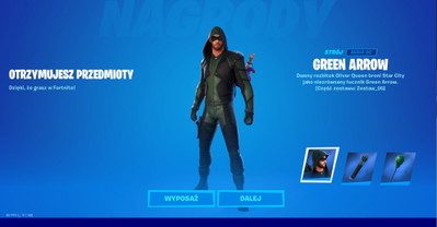Skin „Green Arrow” już trafia do graczy Fortnite. Na niektórych platformach pojawi się trochę później