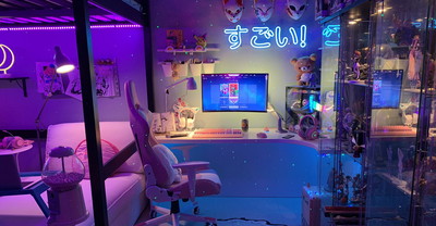 Ten gamingowy pokój z motywami anime szybko podbił internet