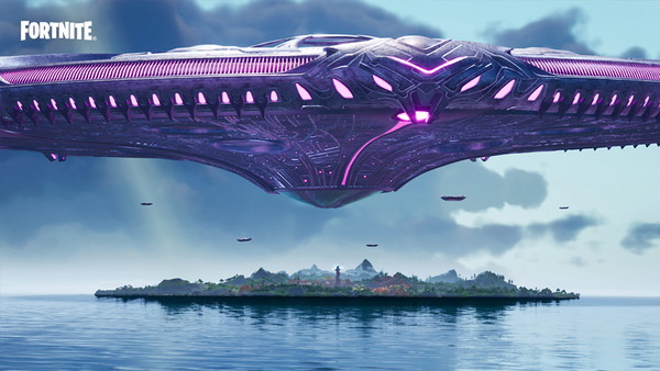Jak bardzo przesunęło się UFO z Fortnite? Porównanie pozycji „statku matki” sprzed kilku dni