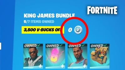 Zestaw LeBrona Jamesa w Fortnite można sprezentować komuś za darmo, ale nie ma to większego sensu
