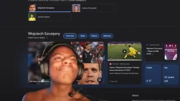 IShowSpeed, jeden z najpopularniejszych youtuberów na świecie próbuje przeczytać „Wojciech Szczęsny”