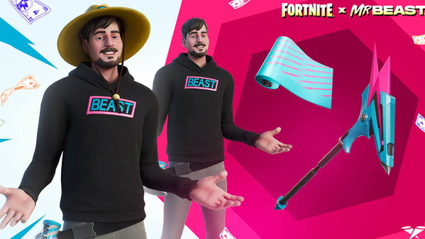 Fortnite x MrBeast. Darmowe przedmioty, nowe skórki, lotnie, plecaki i więcej