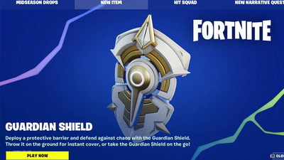 Opis dzisiejszej aktualizacji w Fortnite. Nowy przedmiot „Tarcza Strażnik” i style skinów