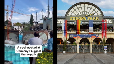 Wypadek w największym parku rozrywki w Niemczech. Jest filmik ze zdarzenia