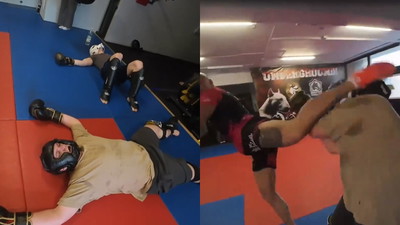 Jeden walczy na Fame MMA, drugi na Clout. Zawał po minucie