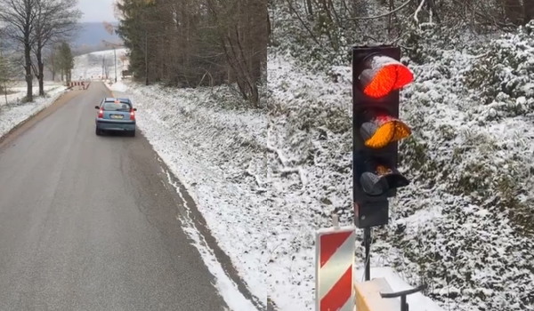 Wjechał za sygnalizator. Takiego rozwiązania to się nie spodziewacie