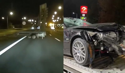 Autostrada A4. Kierowca BMW nie miał szans zareagować