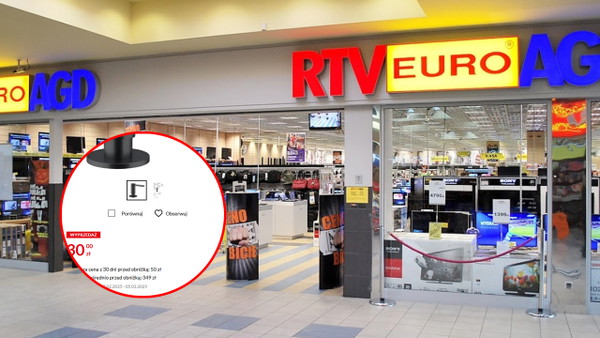 RTV Euro AGD sprzedaje dozownik za 30 złotych zamiast za 307zł